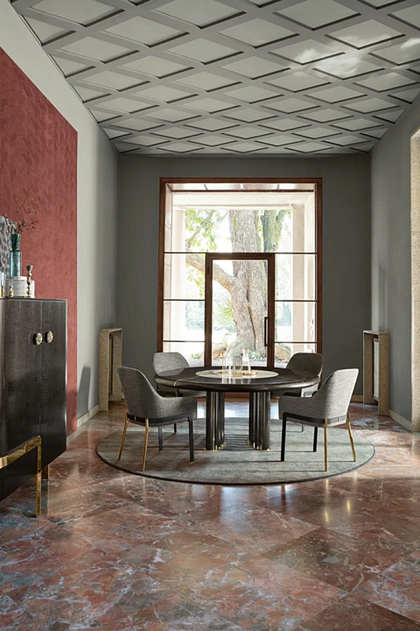 Tavolo da pranzo rotondo in legno OLIVER OPERA CONTEMPORARY 46017/18F fabbrica OPERA CONTEMPORARY dall'Italia. Foto №3