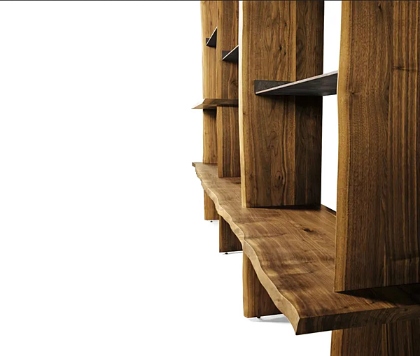 Libreria in noce aperta Capanna S 150 DALE fabbrica DALE dall'Italia. Foto №2