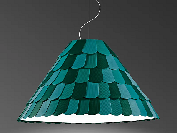 Lampada a sospensione in plastica Fabbian Roofer fabbrica Fabbian dall'Italia. Foto №2