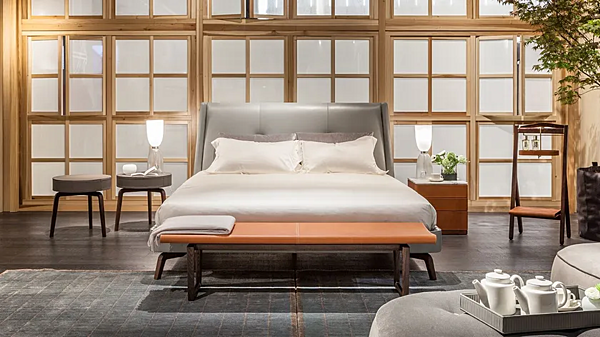 Tavolino da caffè rotondo in pelle POLTRONA FRAU Fiorile fabbrica POLTRONA FRAU dall'Italia. Foto №3