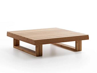 Tavolino da giardino quadrato in teak Atmosphera collezione 9 Zero 9.0. TB fabbrica ATMOSPHERA dall'Italia