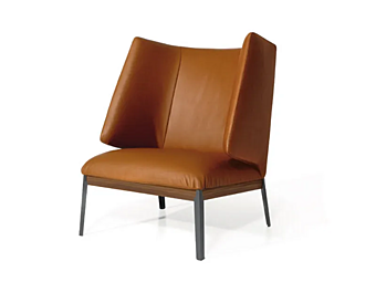 Poltrona alta in pelle con schienale alto Hug High Arflex Poltrona alta in pelle con schienale alto Hug High Arflex fabbrica ARFLEX dall'Italia