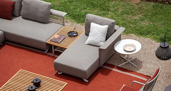 Tavolino da giardino rettangolare in teak SOLARIA POLTRONA FRAU fabbrica POLTRONA FRAU dall'Italia. Foto №3