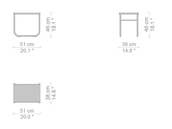 Sgabello basso in acciaio CASSINA 9 Tabouret fabbrica CASSINA dall'Italia. Foto №5