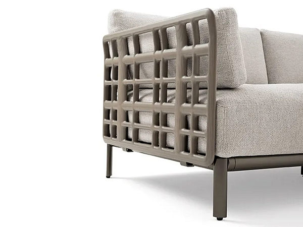 Divano da giardino a 4 posti in tessuto e metallo verniciato GIORGETTI Aldia 91030 fabbrica GIORGETTI dall'Italia. Foto №3