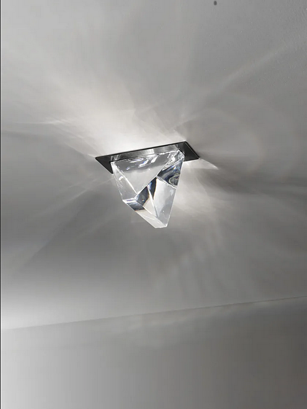 Lampada da soffitto in cristallo LED Tripla Fabbian fabbrica Fabbian dall'Italia. Foto №2