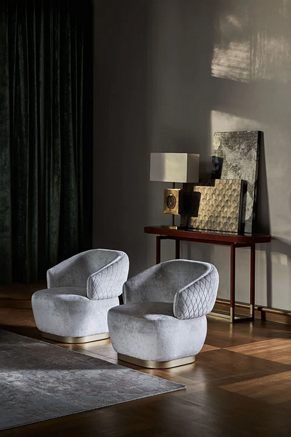 Консольный стол овальной формы из дерева OPERA CONTEMPORARY ISABEL 45504 fabbrica OPERA CONTEMPORARY dall'Italia. Foto №3