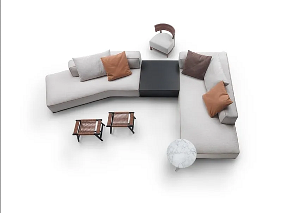 Tavolino da caffè quadrato in legno Perry FLEXFORM fabbrica FLEXFORM dall'Italia. Foto №3