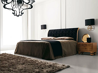 Letto matrimoniale con testata imbottita Keope CORTEZARI 894