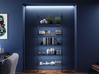 Libreria a muro in legno Giostra L DAMIANO LATINI fabbrica DAMIANO LATINI dall'Italia