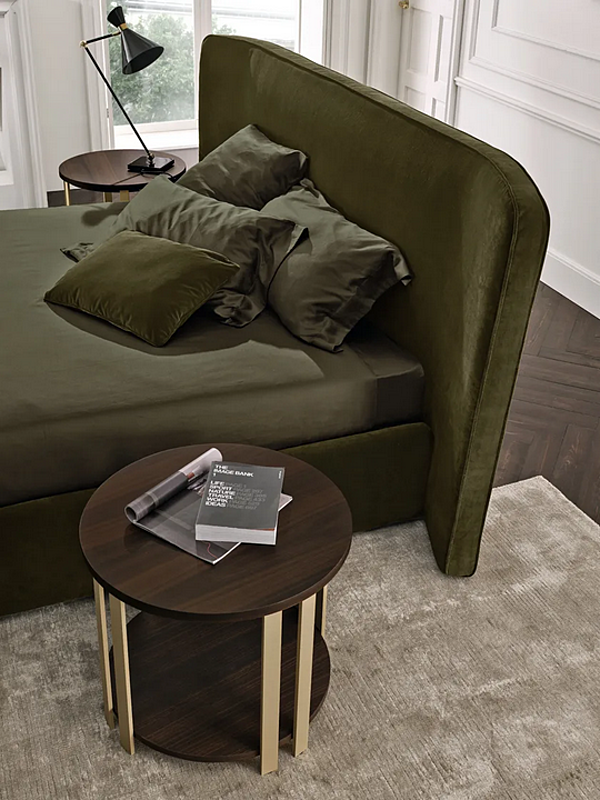 Letto matrimoniale con rivestimento in tessuto Firenze Duomo Design fabbrica Duomo Design dall'Italia. Foto №2