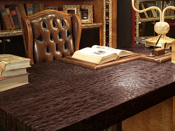 Scrivania rettangolare con cassetti in legno A.R. Arredamenti Royal 718 fabbrica A.R.ARREDAMENTI SRL dall'Italia. Foto №3