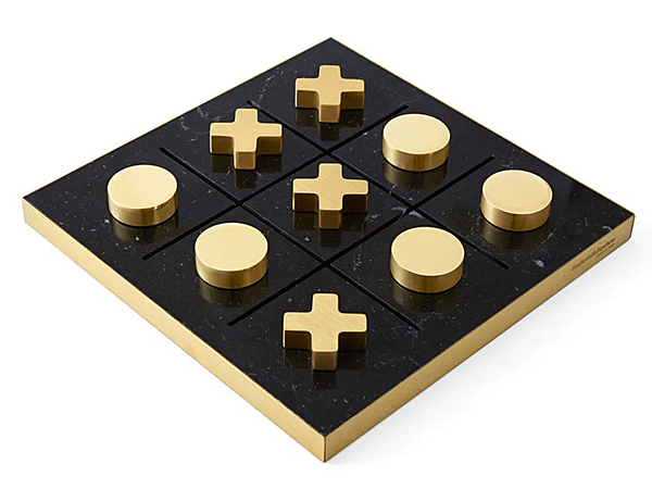 Gioco da tavolo in marmo e ottone massiccio Gallotti&Radice Tip Tap Toe fabbrica Gallotti & Radice dall'Italia. Foto №1