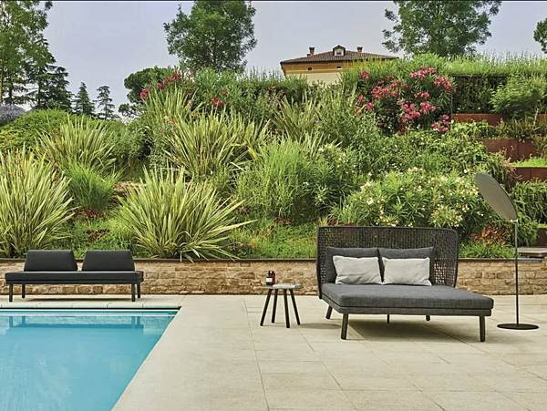 Lettino da giardino con schienale alto in tessuto EMMA VARASCHIN 23636, 23637 fabbrica VARASCHIN dall'Italia. Foto №6