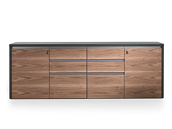 Unità di storage per ufficio in legno con porte a battente Kefa i 4 Mariani