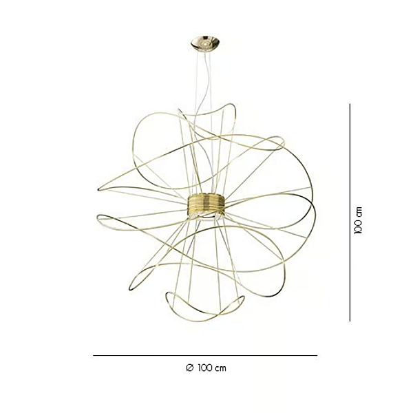 Lampada a sospensione LED in metallo AXOLIGHT Hoops fabbrica Axolight dall'Italia. Foto №13