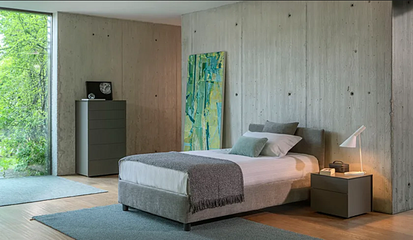 Letto imbottito su ruote Flou Notturno fabbrica Flou dall'Italia. Foto №2
