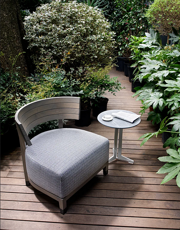 Poltrona da giardino in tessuto con copertura removibile FLEXFORM THOMAS fabbrica FLEXFORM dall'Italia. Foto №4