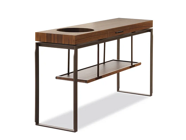 Tavolo console rettangolare in legno con cassetti GIORGETTI AEI 60003, 60008, 60009 fabbrica GIORGETTI dall'Italia. Foto №2