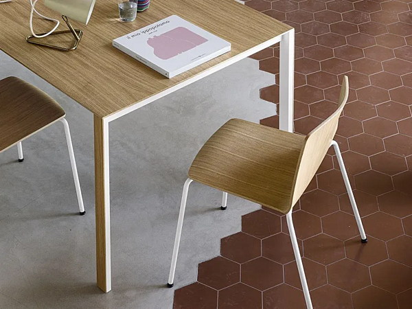 Tavolo rettangolare allungabile in legno sottile Kristalia THIN K WOOD fabbrica Kristalia dall'Italia. Foto №5