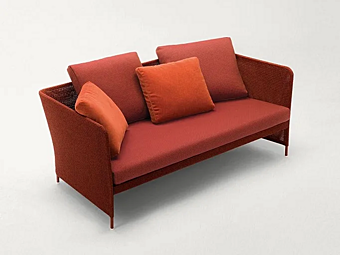 Divano da giardino a 2 posti in tessuto PAOLA LENTI Teatime B56B