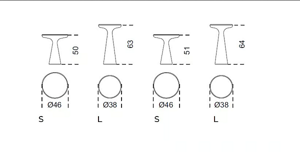 Tavolino alto in legno massello Fante Gallotti&Radice fabbrica Gallotti & Radice dall'Italia. Foto №7