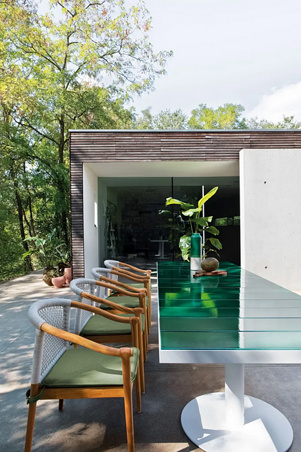 Sedia da giardino in teak con braccioli Atmosphera Lodge LG.SB fabbrica ATMOSPHERA dall'Italia. Foto №10