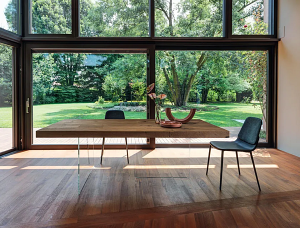 Tavolo rettangolare in legno e vetro AIR 2170W LAGO 2170W fabbrica LAGO dall'Italia. Foto №5