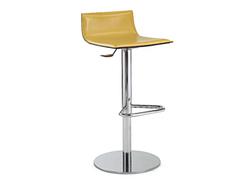 Sgabello girevole in pelle conciata con alzata a gas Micad ENRICO PELLIZZONI fabbrica ENRICO  PELLIZZONI dall'Italia