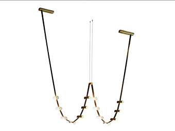 Lampada a sospensione in metallo Wave BAXTER fabbrica BAXTER dall'Italia