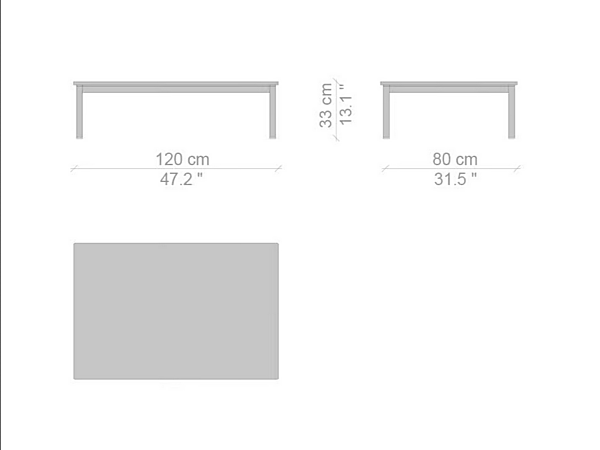 Tavolino laterale rettangolare in marmo CASSINA collezione 10 table en tube basse outdoor 010 fabbrica CASSINA dall'Italia. Foto №7