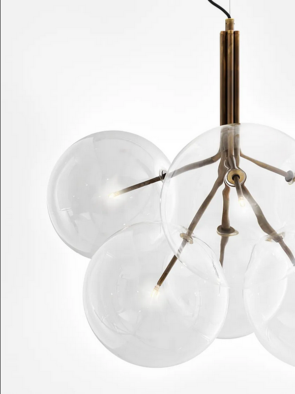 Lampada a sospensione in cristallo LED Bolle Cielo Gallotti&Radice fabbrica Gallotti & Radice dall'Italia. Foto №4