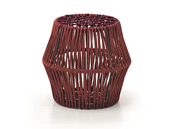 Пуф садовый круглый из ткани Ziggy Saba