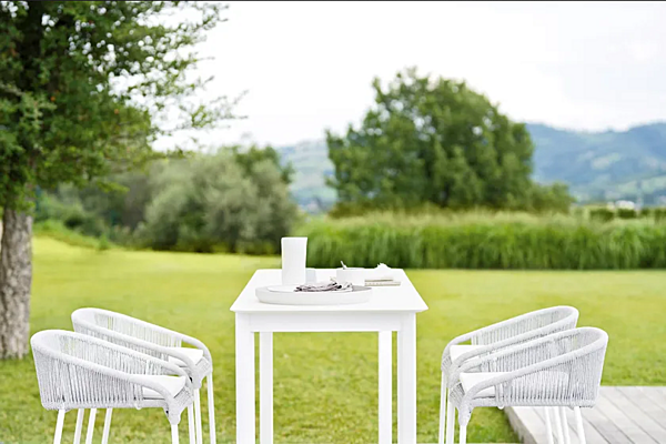 Sgabello in alluminio verniciato con schienale Cricket VARASCHIN 2991, 2994 fabbrica VARASCHIN dall'Italia. Foto №3