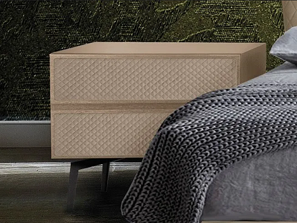Tavolino da notte in legno con cassetti CASA +39 EOS E0010-G fabbrica CASA +39 dall'Italia. Foto №1