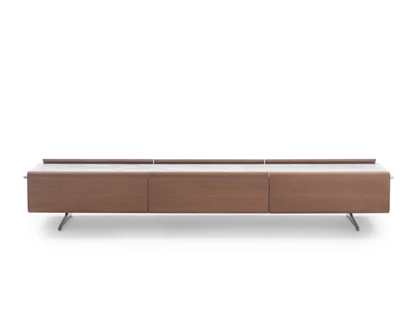 Buffet in legno impiallacciato con top in marmo e cassetti FLEXFORM EARL 2A362, 2A368 fabbrica FLEXFORM dall'Italia. Foto №1