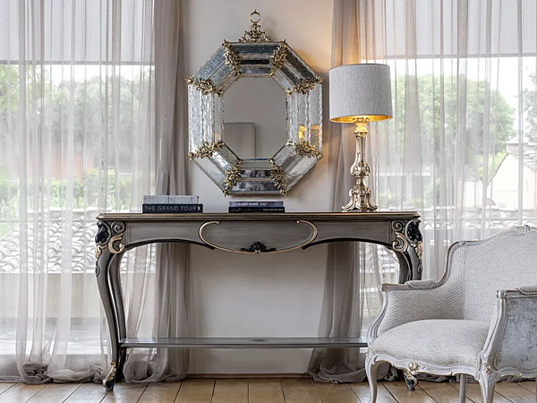 Tavolo console rettangolare in legno con cassetti Savio Firmino 3448 fabbrica SAVIO FIRMINO dall'Italia. Foto №5