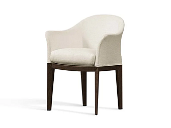 Poltrona in tessuto imbottito con braccioli GIORGETTI 51040, 51041