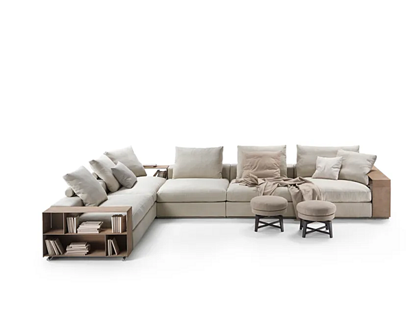 Divano angolare in tessuto con spazio di stoccaggio FLEXFORM Groundpiece fabbrica FLEXFORM dall'Italia. Foto №11
