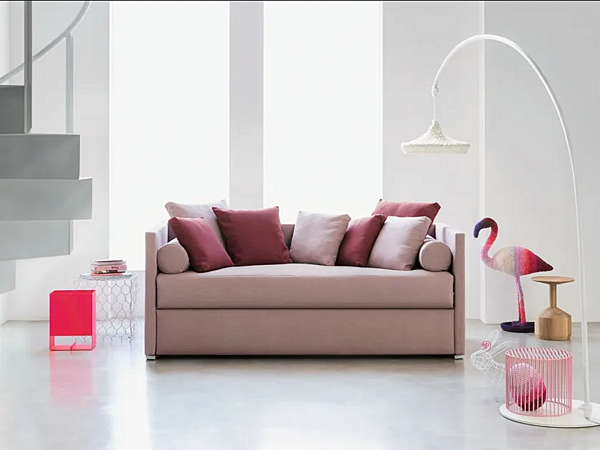 Letto singolo convertibile in tessuto Flou collezione Biss fabbrica Flou dall'Italia. Foto №13