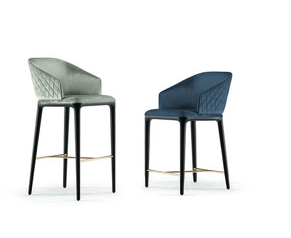 Sgabello con poggiapiedi e schienale OPERA CONTEMPORARY (ANGELO CAPPELLINI) Louise 47040/R fabbrica OPERA CONTEMPORARY dall'Italia. Foto №4