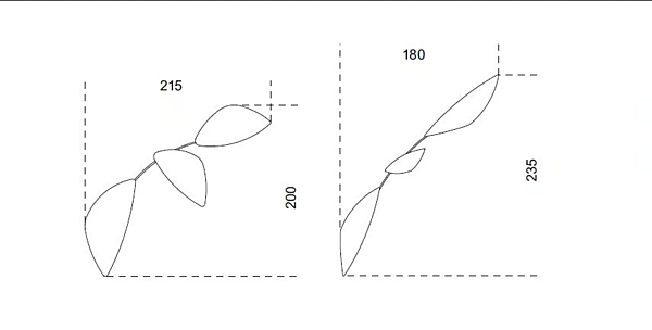 Specchio a muro Leaf in vetro Gallotti&Radice fabbrica Gallotti & Radice dall'Italia. Foto №2
