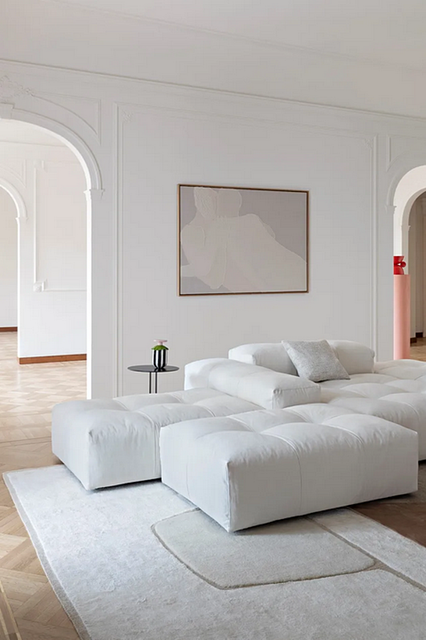 Divano angolare in tessuto con fodera removibile Pixel Saba fabbrica SABA dall'Italia. Foto №14