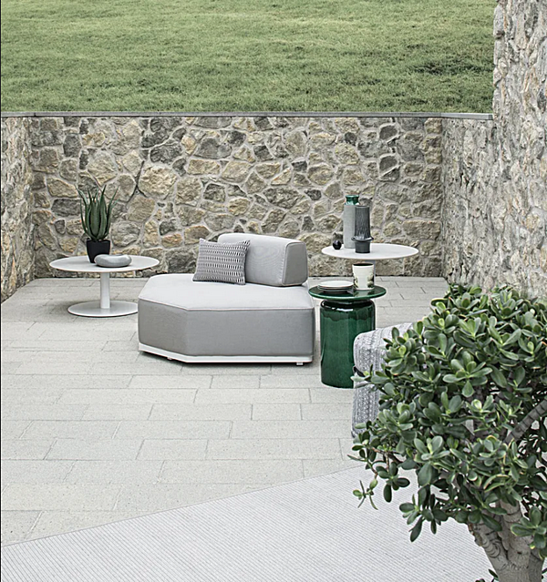 Диван-лежак с обитой спинкой из ткани Atmosphera Laguna 26 LA.MD26 fabbrica ATMOSPHERA dall'Italia. Foto №7