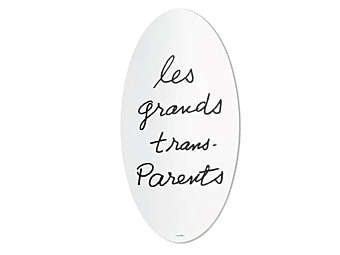 Specchio ovale da parete in stile contemporaneo in vetro CASSINA Les Grands Trans-Parents