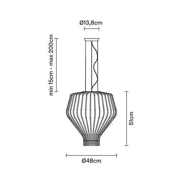 Lampada a sospensione in vetro Fabbian collezione Saya F47 A13 15 23 F47 A13/15/23 fabbrica Fabbian dall'Italia. Foto №4