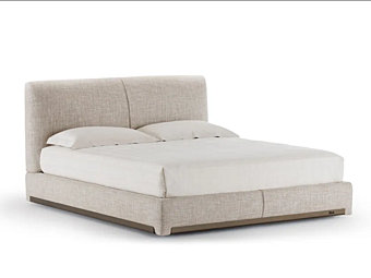 Letto matrimoniale con testata imbottita in tessuto Flou Atelierm