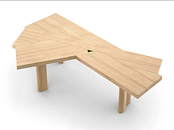 Scrivania in legno di rovere Ventaglio CASSINA