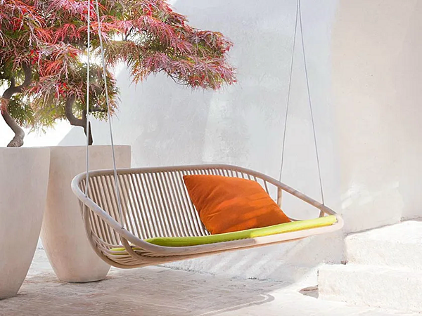 Panchetta da giardino in legno PAOLA LENTI fabbrica PAOLA LENTI dall'Italia. Foto №2