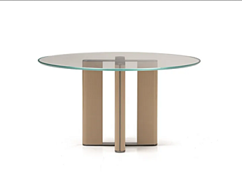 Tavolino da caffè rotondo in cristallo stile contemporaneo ARTE BROTTO Principe MP 1060 T MP.1060/T